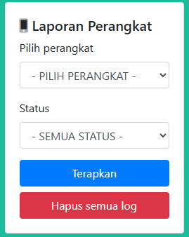 Filter log perangkat